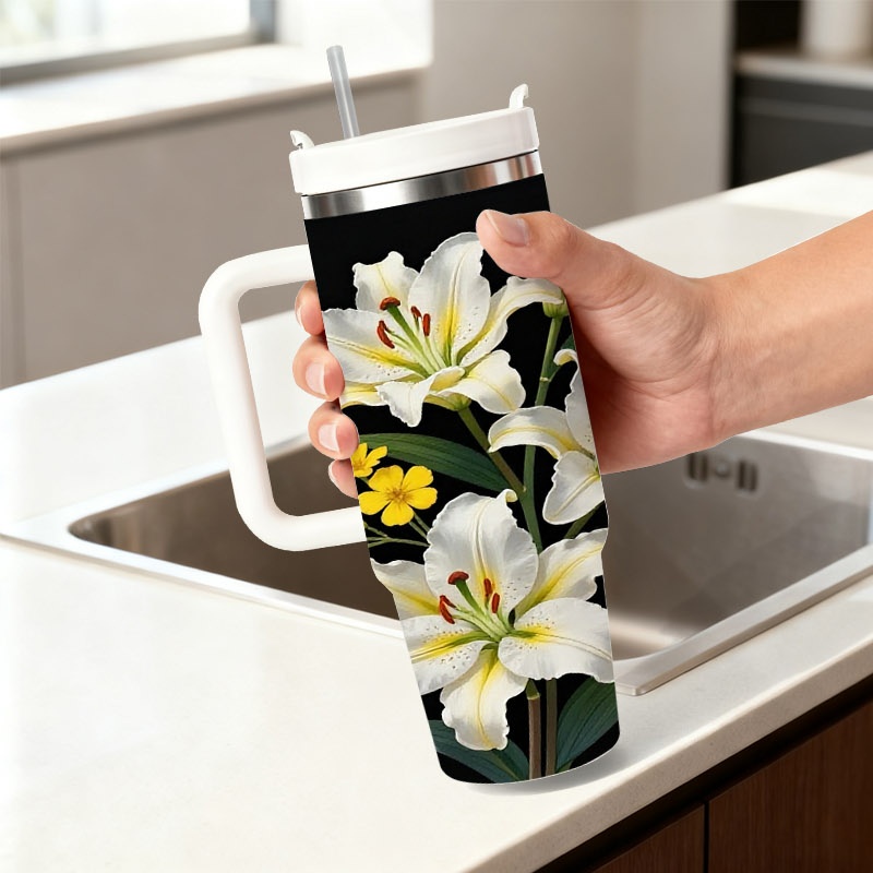 40Oz Stainless Steel Double-Wa - đánh giá và giá Sublimation Mug White
