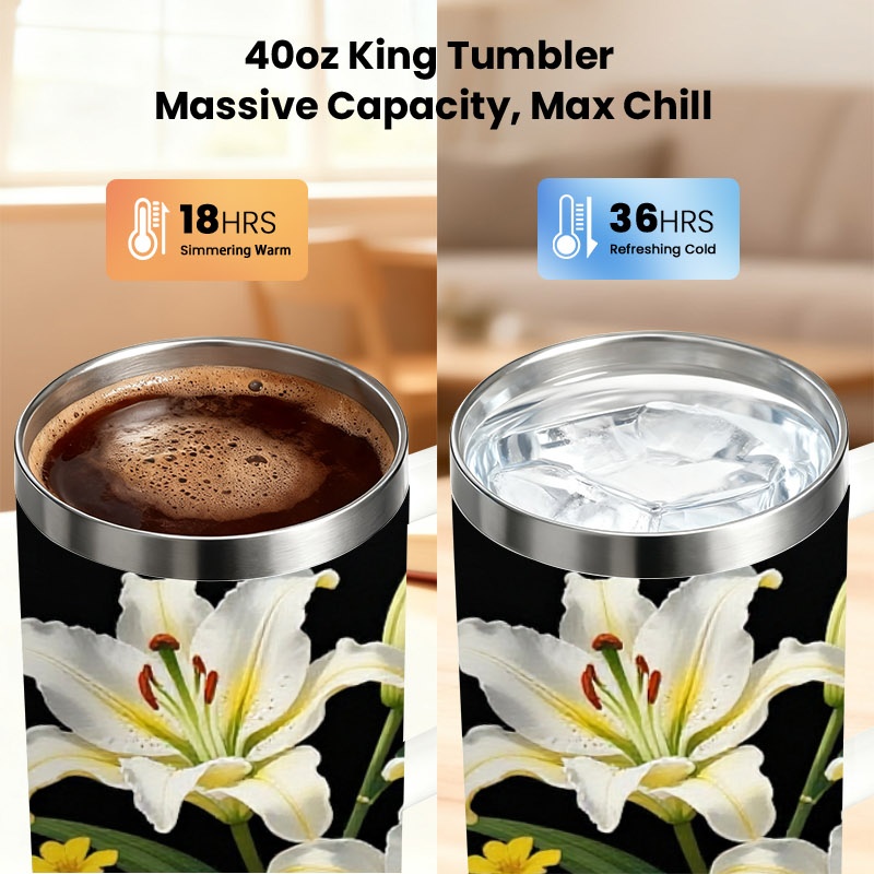 40Oz Stainless Steel Double-Wa - đánh giá và giá Sublimation Mug White