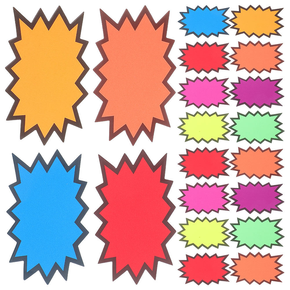 160Pcs Colorful Burst Price Ta - đánh giá và giá Yard Sign Blank