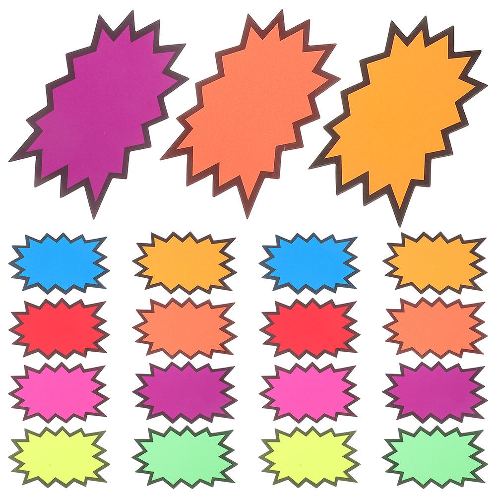 160Pcs Colorful Burst Price Ta - đánh giá và giá Yard Sign Blank