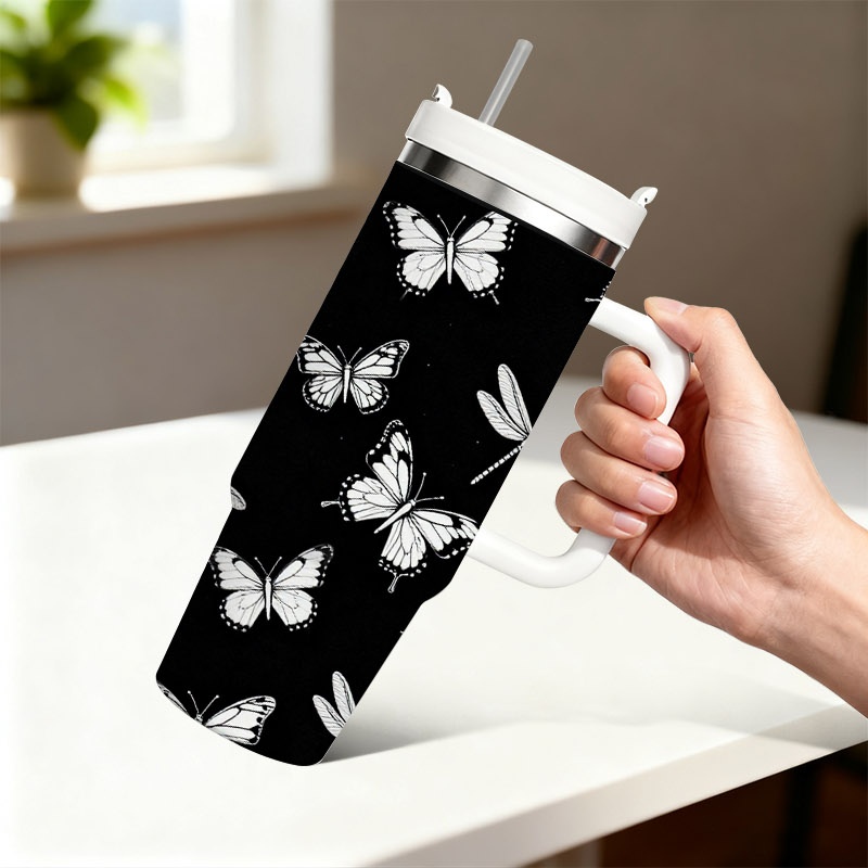 1pc 40 Oz Stainless Steel Doub - đánh giá và giá Sublimation Mug White