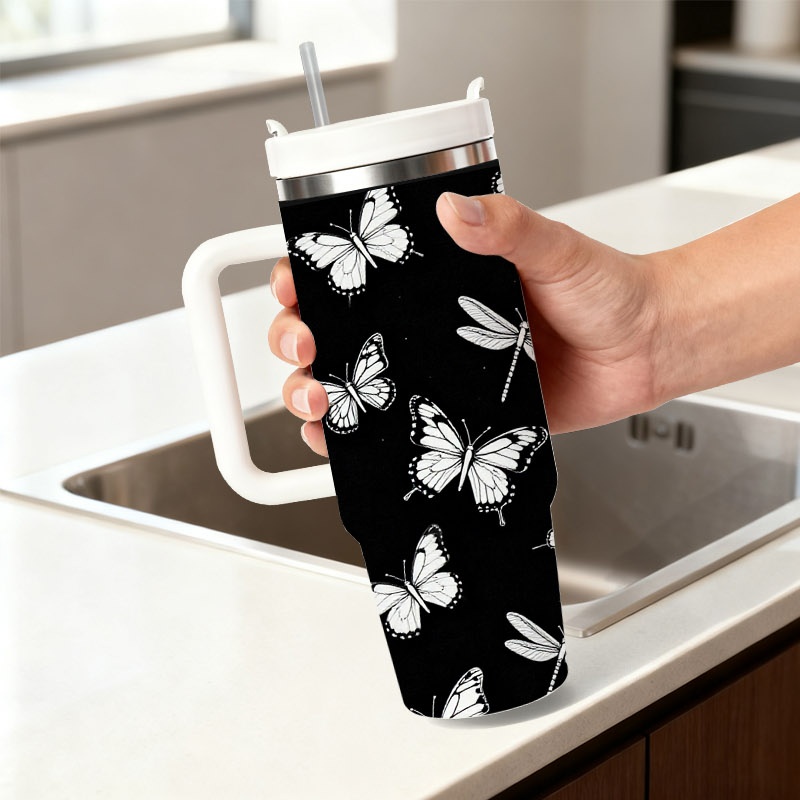 1pc 40 Oz Stainless Steel Doub - đánh giá và giá Sublimation Mug White