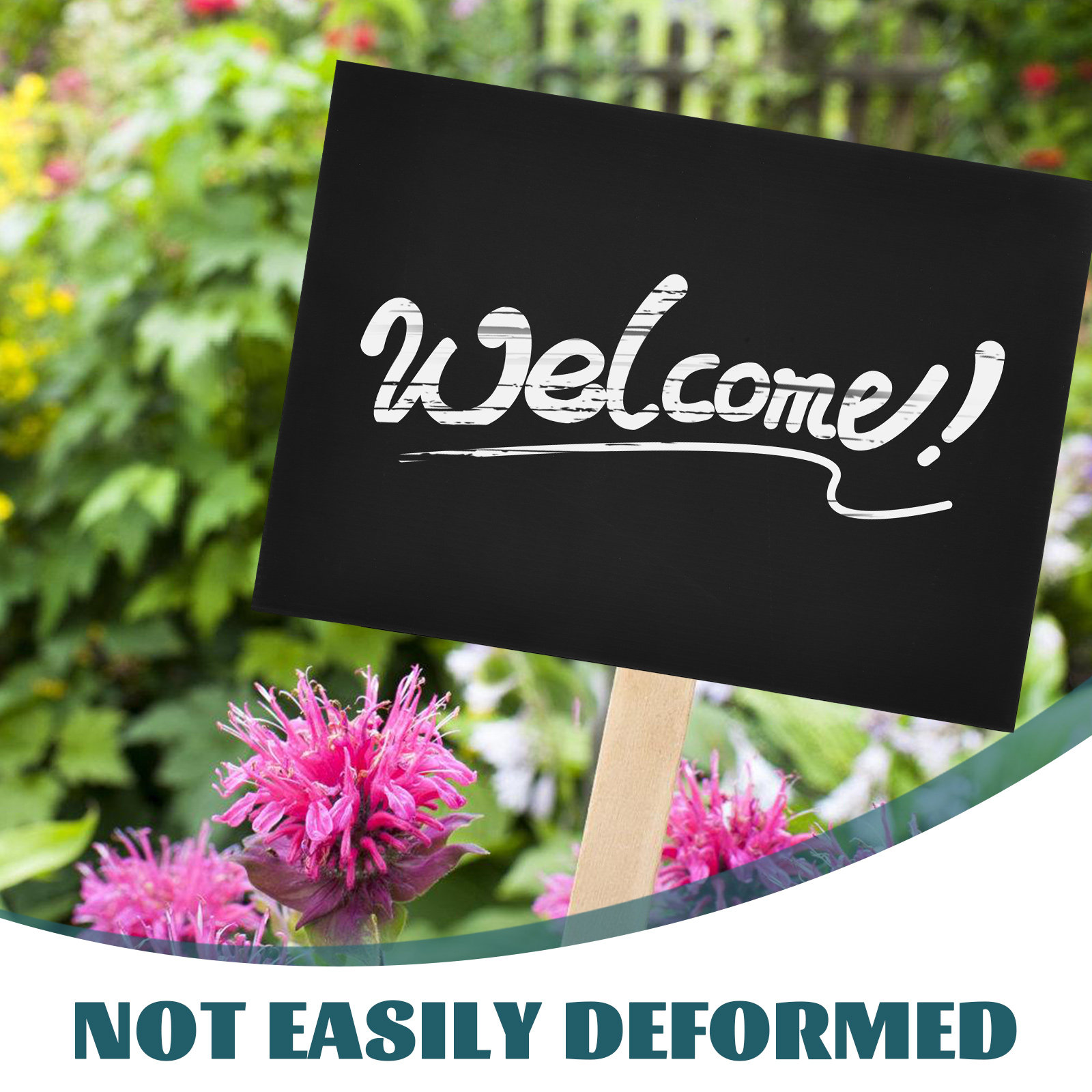 2Pcs Sleek Black Blank Garden  - đánh giá và giá Yard Sign Blank