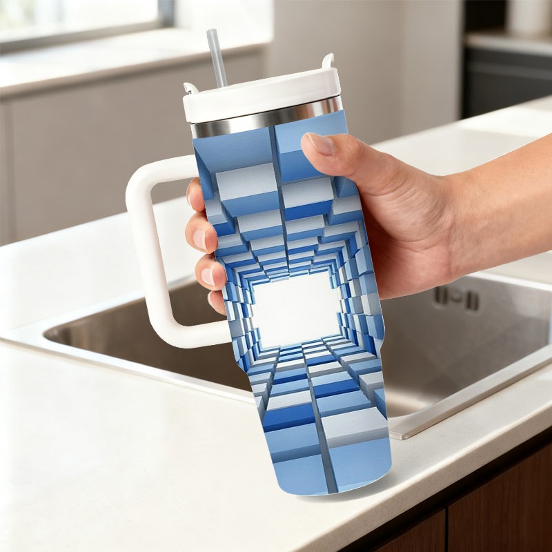40 Oz Stainless Steel Double W - đánh giá và giá Sublimation Mug White
