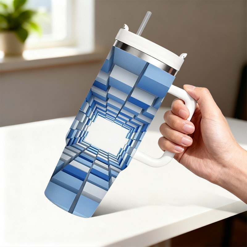 40 Oz Stainless Steel Double W - đánh giá và giá Sublimation Mug White