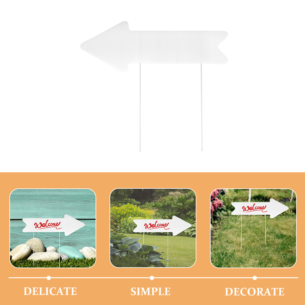 2Pcs Blank Yard Sign Arrow Sta - đánh giá và giá Yard Sign Blank
